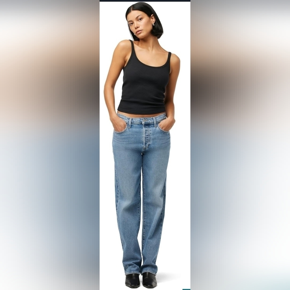 Joe's Womens The 90's Niki Relaxed Mid Rise Button Up Boyfriend Jean. Size 29